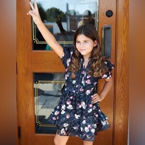 BuddyLove Clementine Elastic Waist Mini Dress in Twilight. 5T